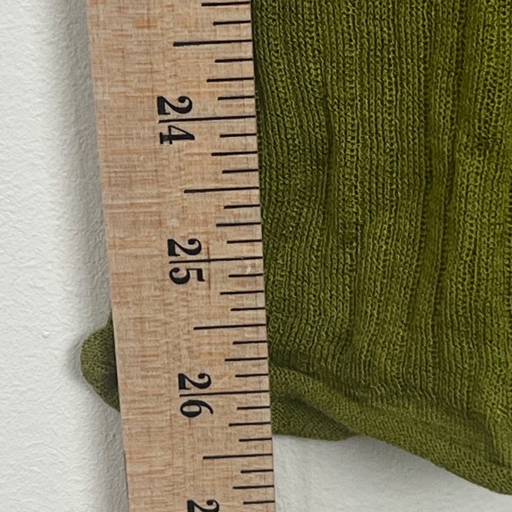 Rodebjer Malpe Sunny Lime Ribbed Knit Long Sleeve Top Green 2320118 Womens S - Picture 6 of 10